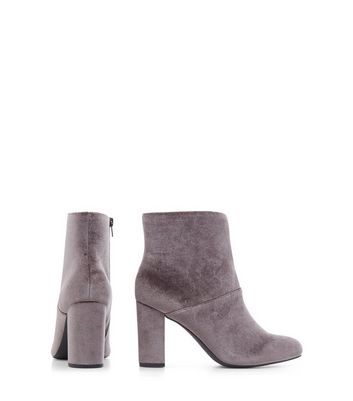 grey block boots