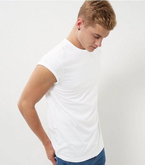 White Cap Sleeve T-shirt | New Look