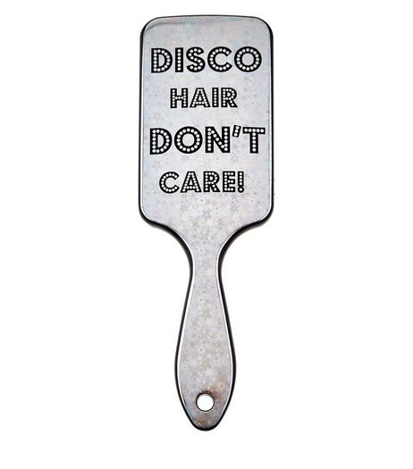 White Disco Hair Paddle Brush | New Look
