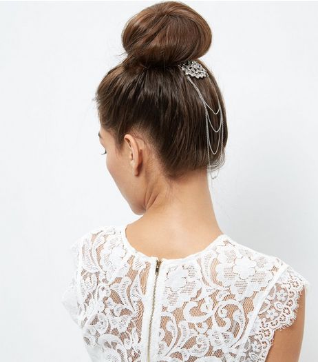 Crystal Chain Hair Brooch | New Look