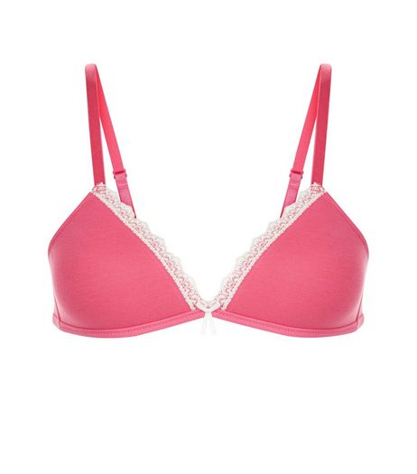 Teens Pink Non Wired Bra | New Look