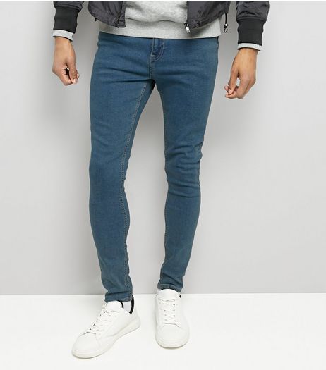 Blue Super Skinny Stretch Jeans | New Look