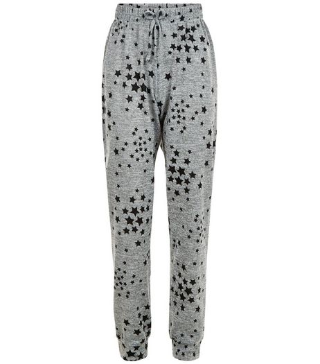 Teens Grey Star Print Joggers | New Look