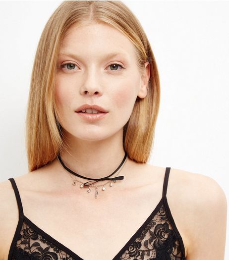 Crystal Layered Diamante Choker | New Look