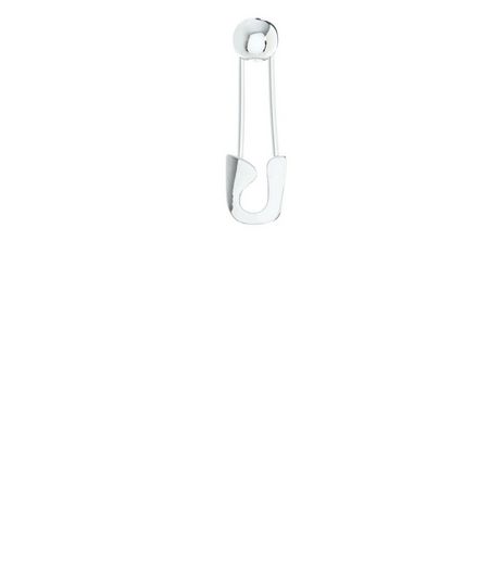Silver Safety Pin Ear Cuff | New Look