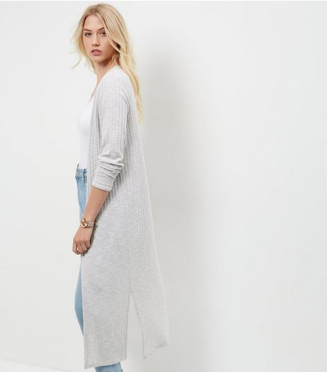 Tall Grey Longline Cardigan | New Look