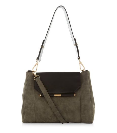 Grey Metal Bar Shoulder Bag | New Look