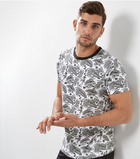 White Paragon Print T-Shirt | New Look