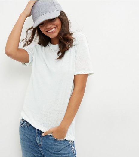 Grey Washed T-Shirt | New Look