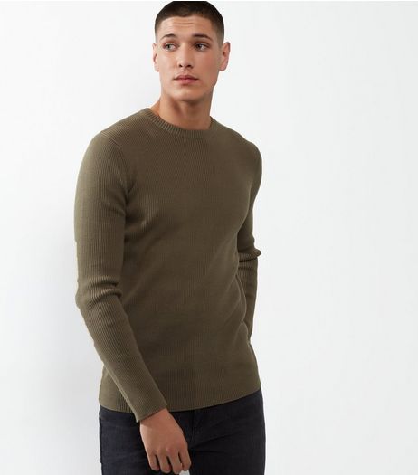Brown Cotton Ribbed Jumper | New Look