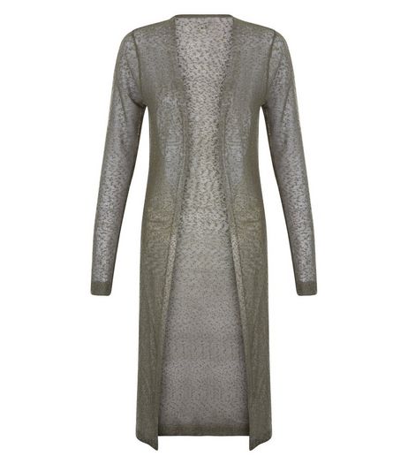 Apricot Khaki Longline Cardigan | New Look