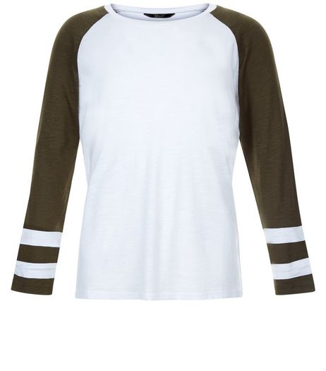 Teens Khaki Raglan Sleeve Top | New Look