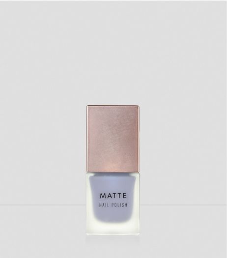 Misty Grey Matte Nail Polish | New Look