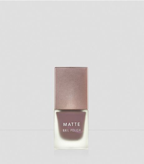 Truffle Brown Matte Nail Polish | New Look