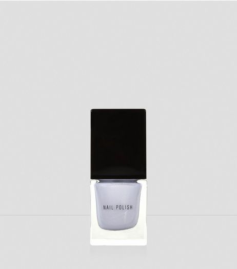 Platinum Grey Nail Polish | New Look