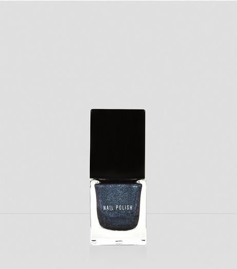 Galaxy Blue Metallic Nail Polish | New Look