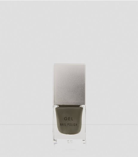 Dark Khaki Gel Nail Polish | New Look