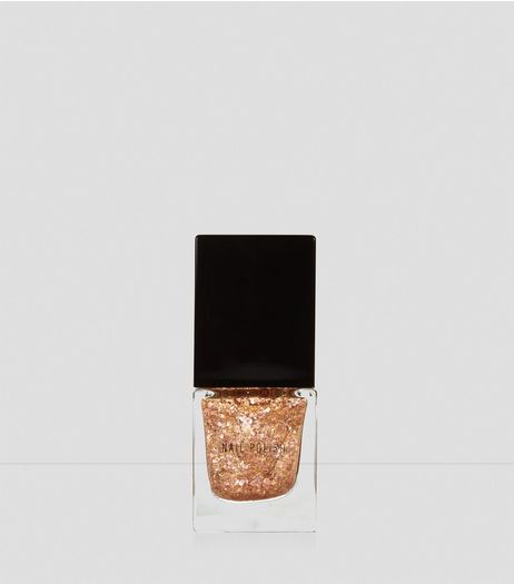 Gold Rush Glitter Nail Polish | New Look