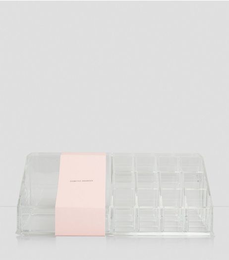 Transparent Cosmetics Organiser | New Look