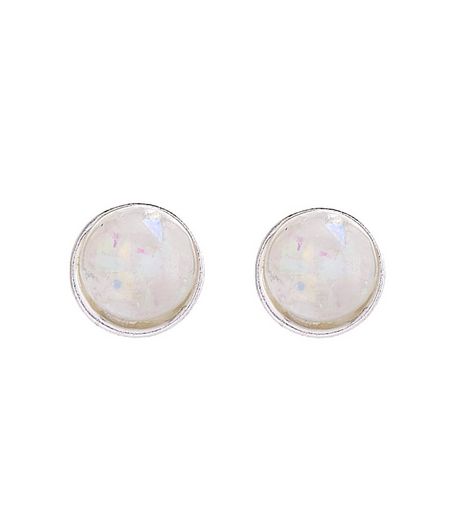 Sterling Silver Opal Stud Earrings | New Look