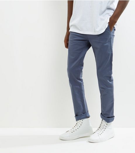 Blue Skinny Chinos | New Look