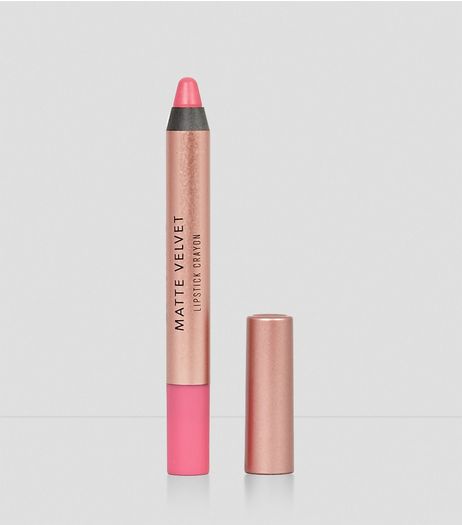 Flamingo Pink Velvet Matte Lipstick Crayon | New Look