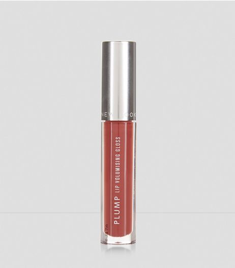 Dark Rose Plump Lip Volumising Gloss | New Look
