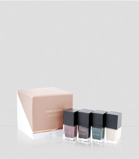 4 Pack Gloss Nail Polish Set | New Look