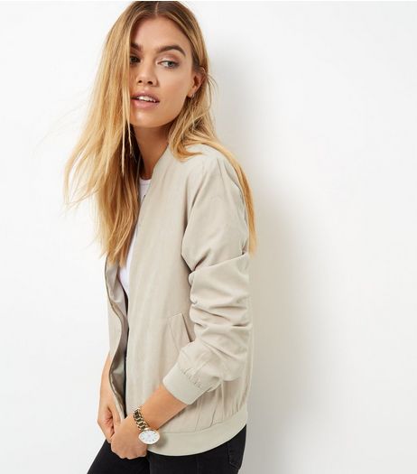 Blue Vanilla Stone Bomber Jacket | New Look