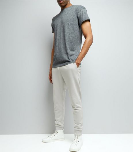 Pale Grey Basic Joggers | New Look