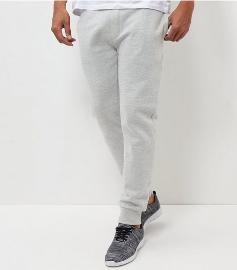 Grey Marl Basic Joggers | New Look