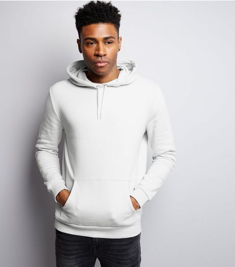 Pale Grey Pocket Front Hoodie | New Look