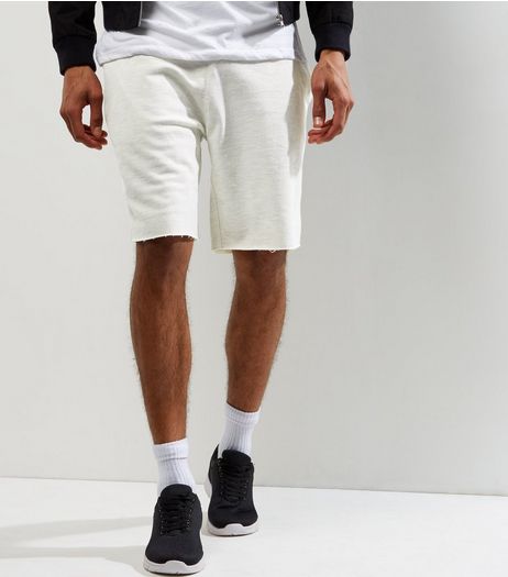 Cream Pique Shorts | New Look