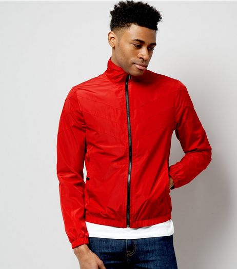 Red Funnel Neck Track Top | New Look