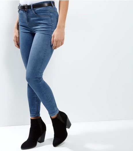 Tall Blue Super Soft Super Skinny Jeans | New Look