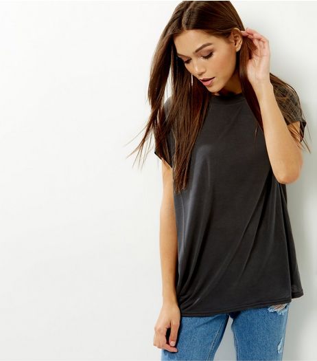 Pale Grey Oversized T-Shirt | New Look