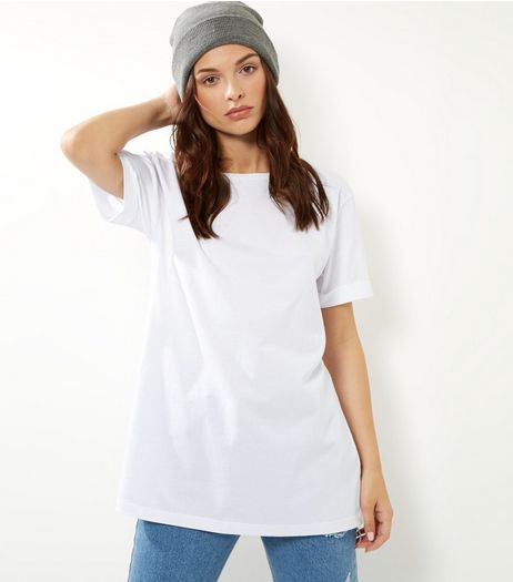 Tall White Boyfriend T-Shirt | New Look