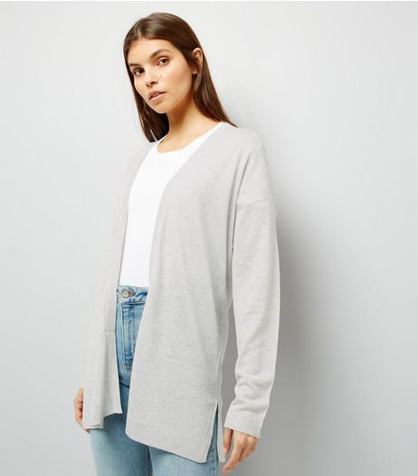 Grey Longline Cardigan | New Look