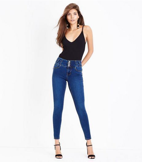 Blue High Waisted Skinny Jeans | New Look