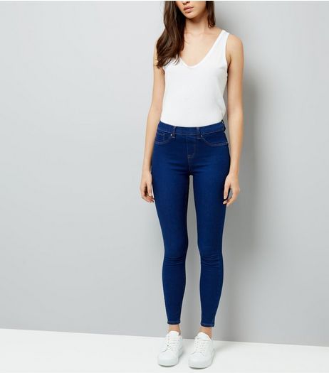 Blue Emilee Jeggings | New Look