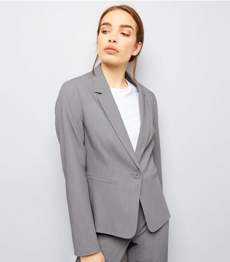 Pale Grey Suit Jacket | New Look