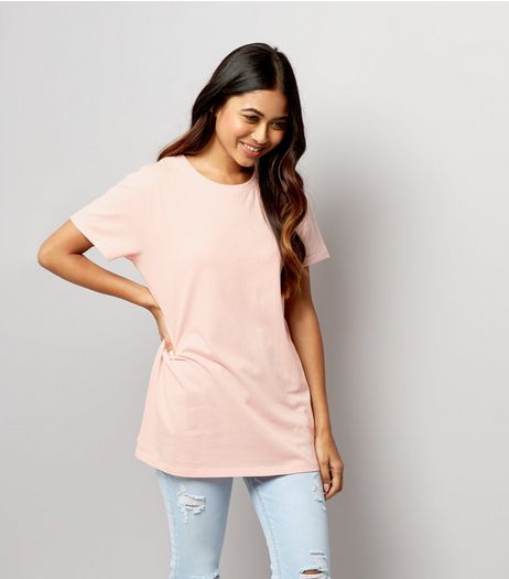 Petite Pink Boyfriend T-shirt | New Look