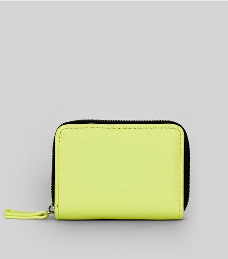 Yellow Zip Around Cardholder | New Look