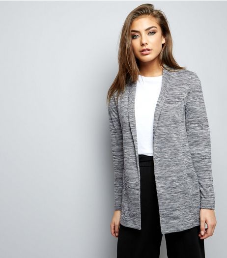 Grey Marl Ponte Blazer | New Look