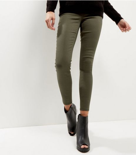 Khaki Emilee Jeggings | New Look