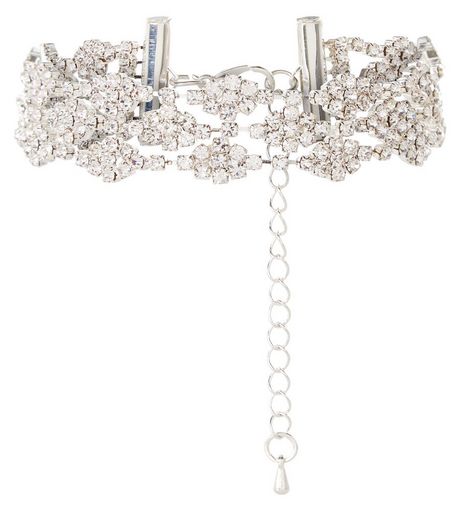 Crystal Layered Diamante Bracelet | New Look
