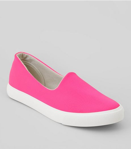 Pink Scuba Plimsolls | New Look