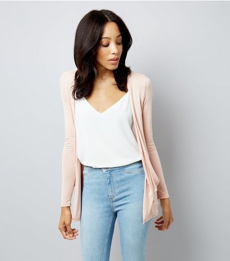 Shell Pink Boyfriend Cardigan | New Look