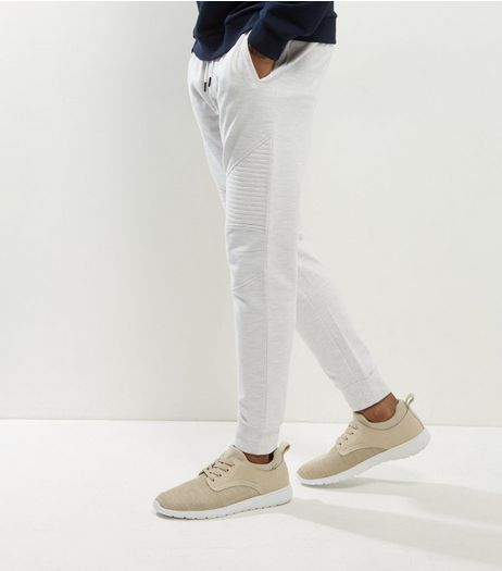 Cream Ecru Biker Joggers | New Look