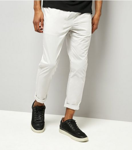 Pale Grey Woven Joggers | New Look
